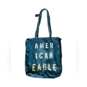American Eagle NWT distressed classic and timeless denim tote